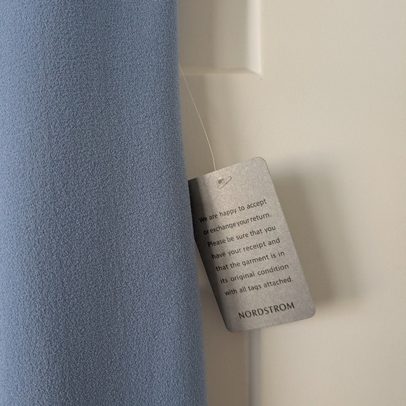 Harper Rose Tie Neck Sheath Dress Powder Blue 6 Small Petite Nordstrom Jackie O - Picture 5 of 5